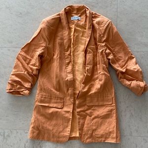 Orange blazer